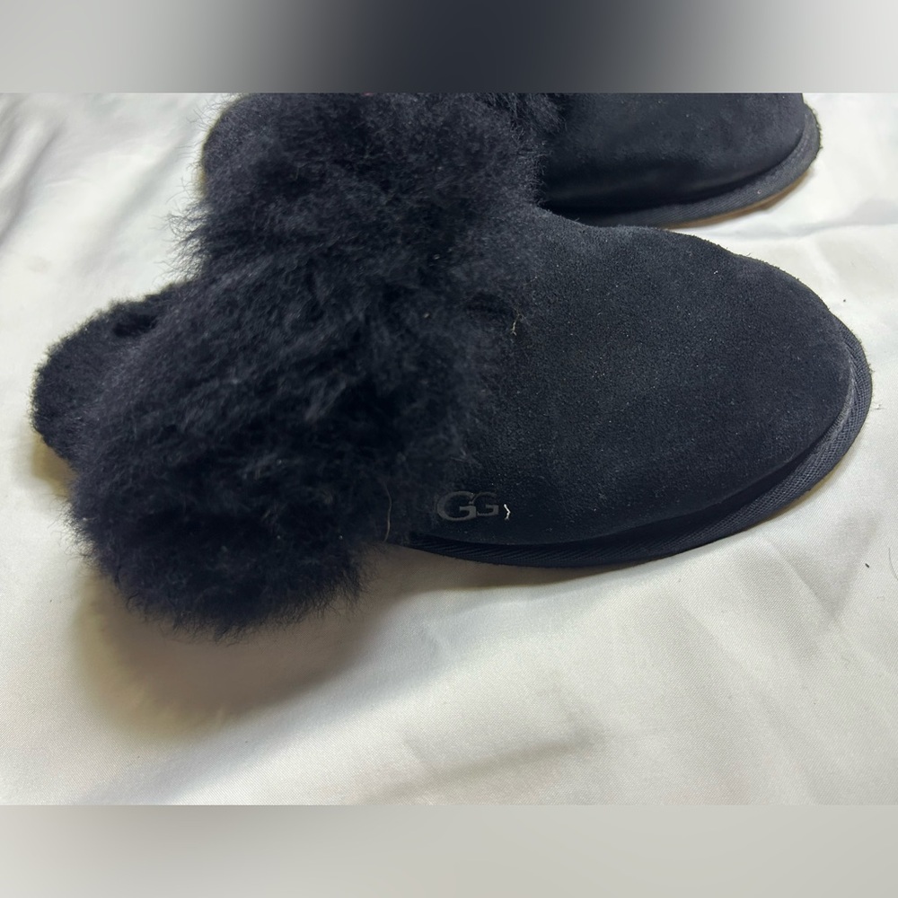 UGG Australia Women's Scuff Sis Slippers Black Size 5 - Picture 2 of 7